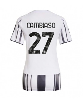 Juventus Andrea Cambiaso #27 Maglia Gara Casa Repliche 2025-26 Donna Maniche Corte